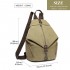 EB2044 - Kono Fashion Anti-Theft Canvas Backpack - Khaki
